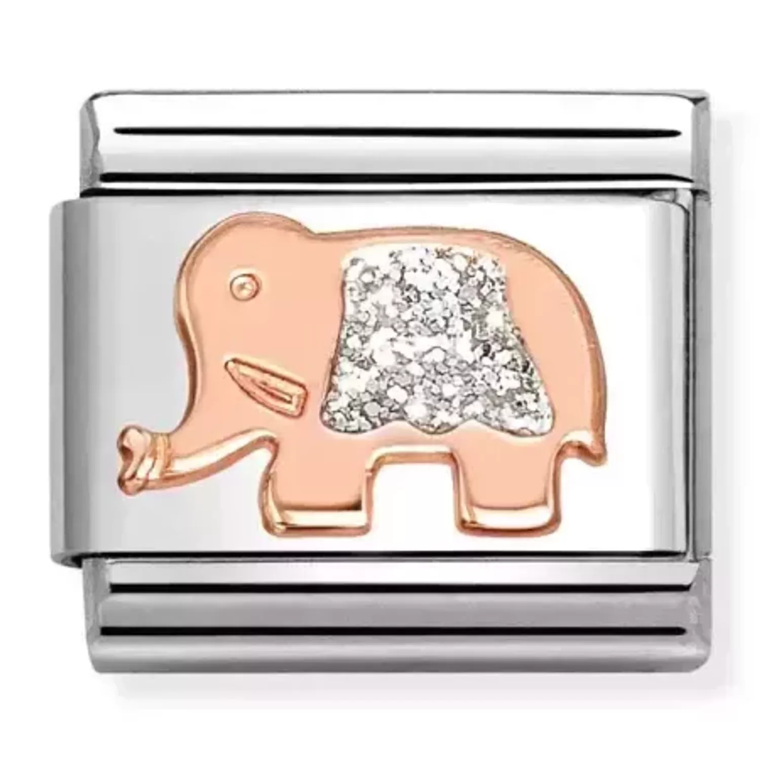 Nomination-Element-9K-Slon-ze-srebrnym-brokatem-Rose-Gold.webp